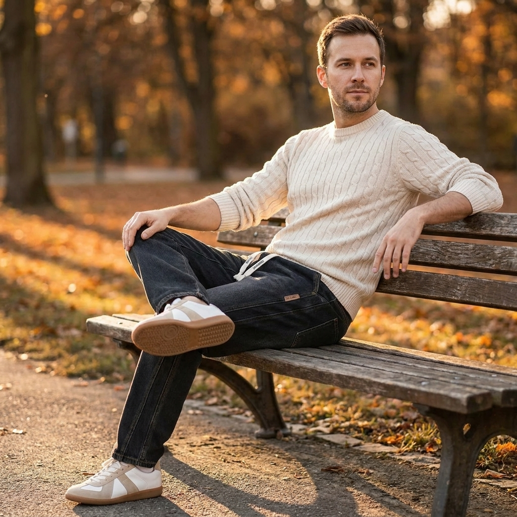 RamoraStride™ – Straight Leg Relaxed Jeans with Drawstring Waist