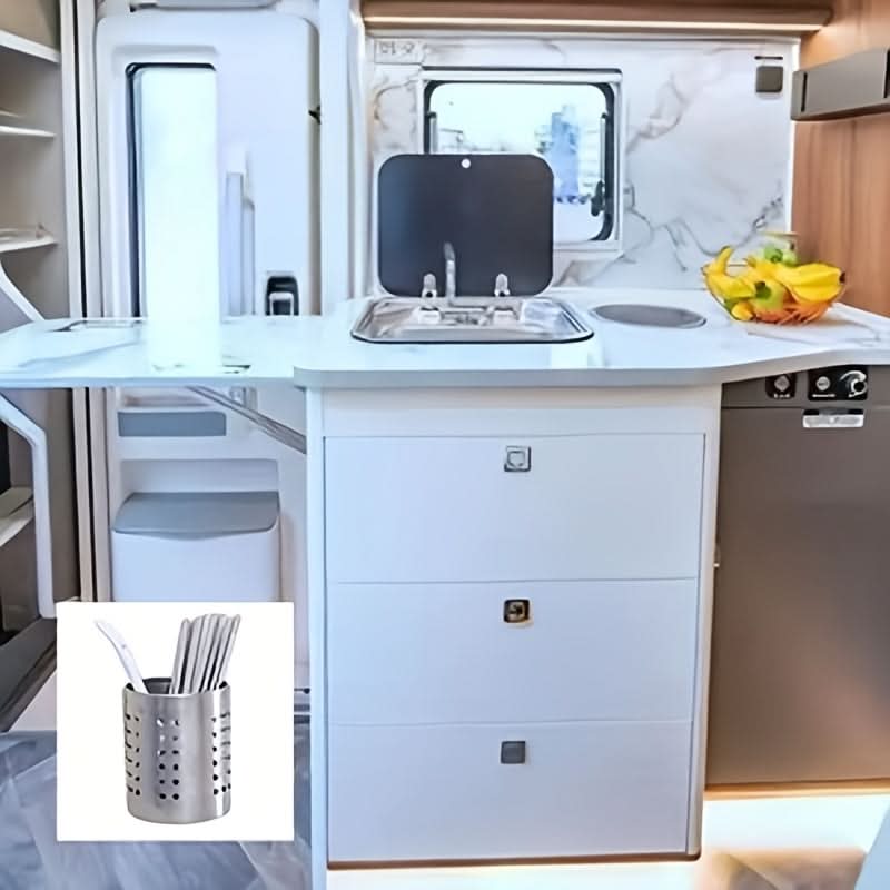 Utensil Holder Cylinder for Organized Kitchen Storage