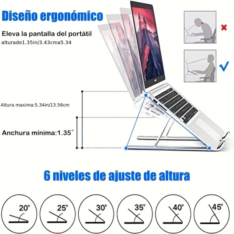 Versatile Aluminum Laptop Elevation Stand for Comfort