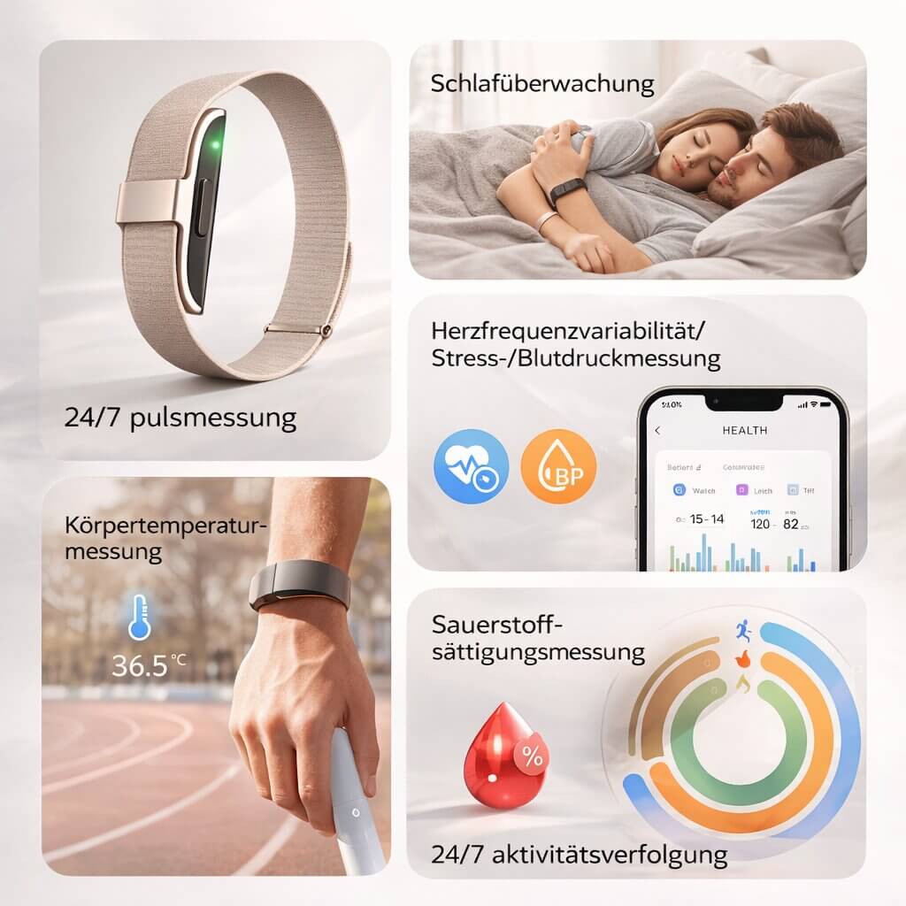 Smart Health Band with Heart Rate, Blood Pressure & Sleep Monitoring