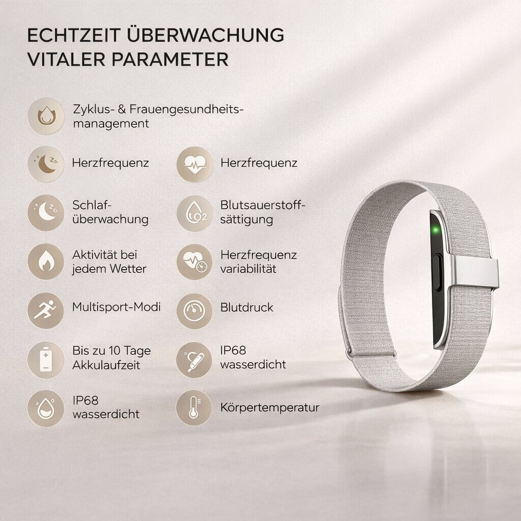 Smart Health Band with Heart Rate, Blood Pressure & Sleep Monitoring