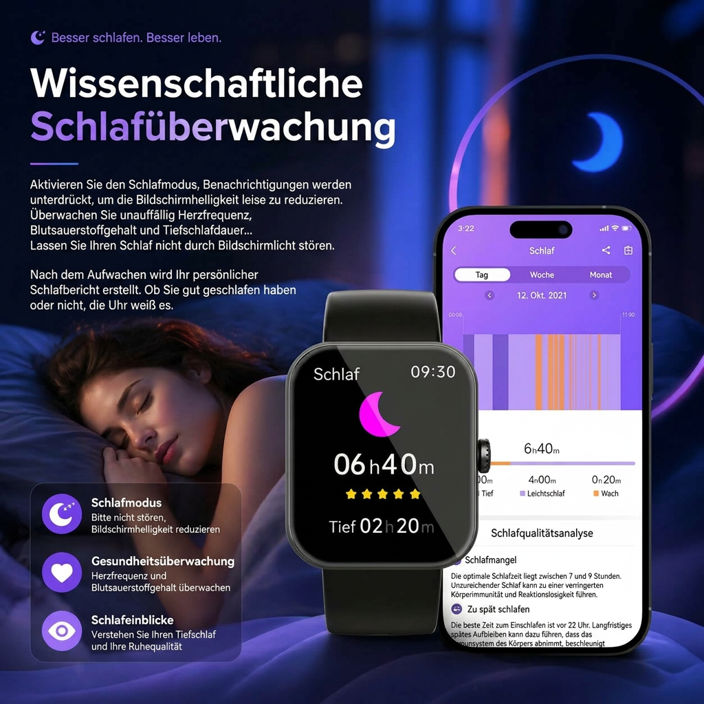 All-Day Activity Smartwatch with Touch Display