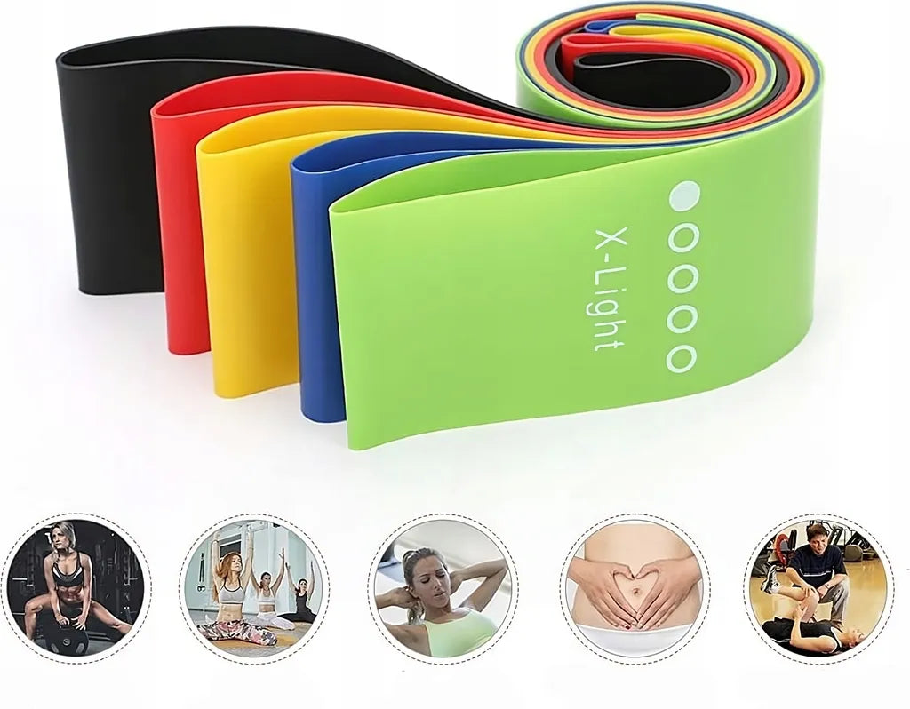 5-Piece Resistance Band Set for Home Workouts | Strength Training Bands
