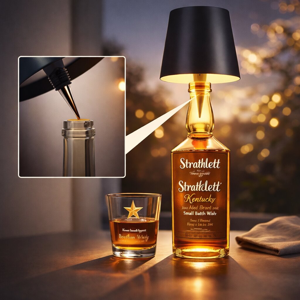 Transform Any Bottle into a Cozy Table Lamp