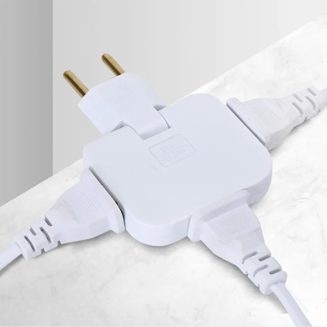 Ultra-Slim 3-Outlet Rotating Power Adapter