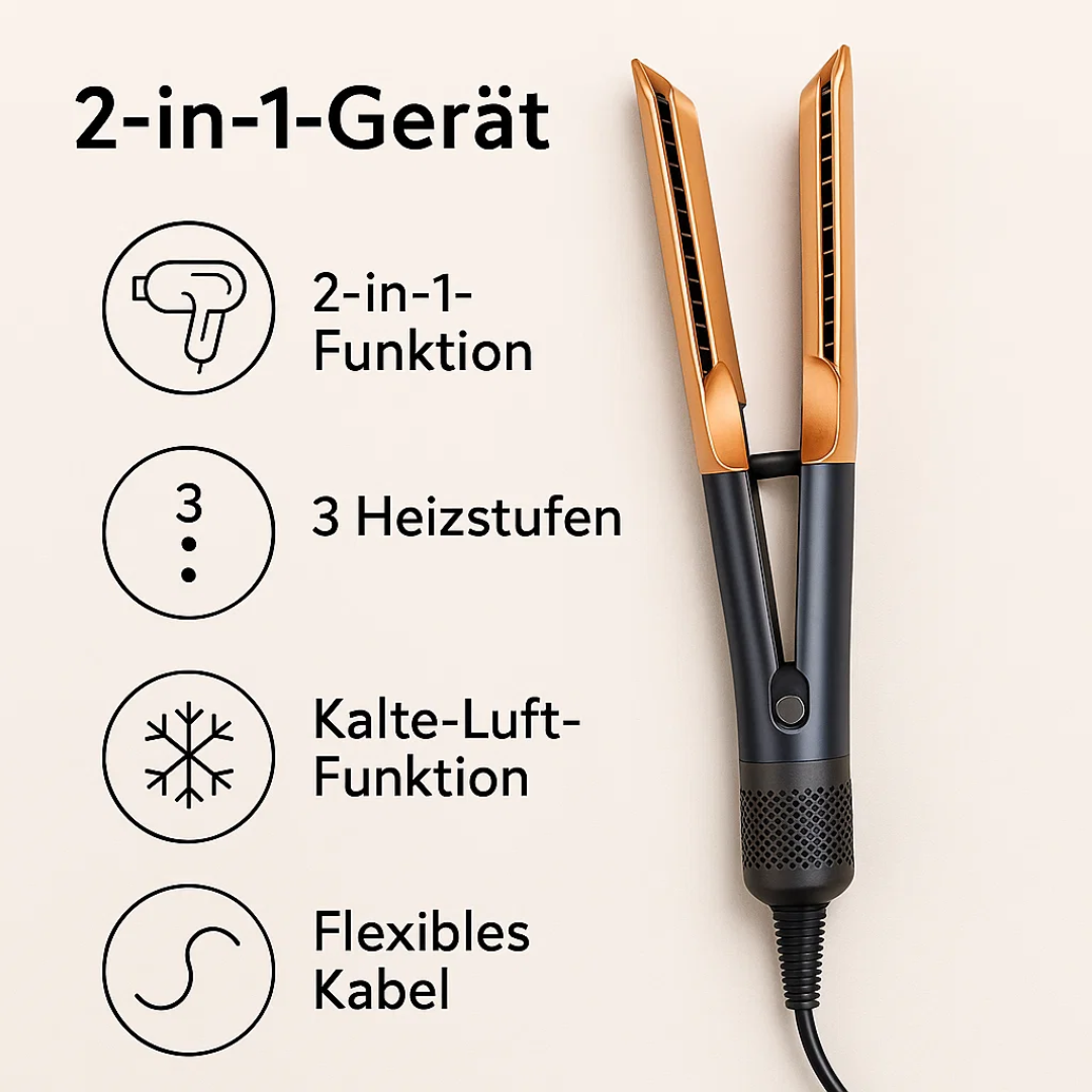 Dual Function Hair Dryer and Straightener | SleekStyle Pro