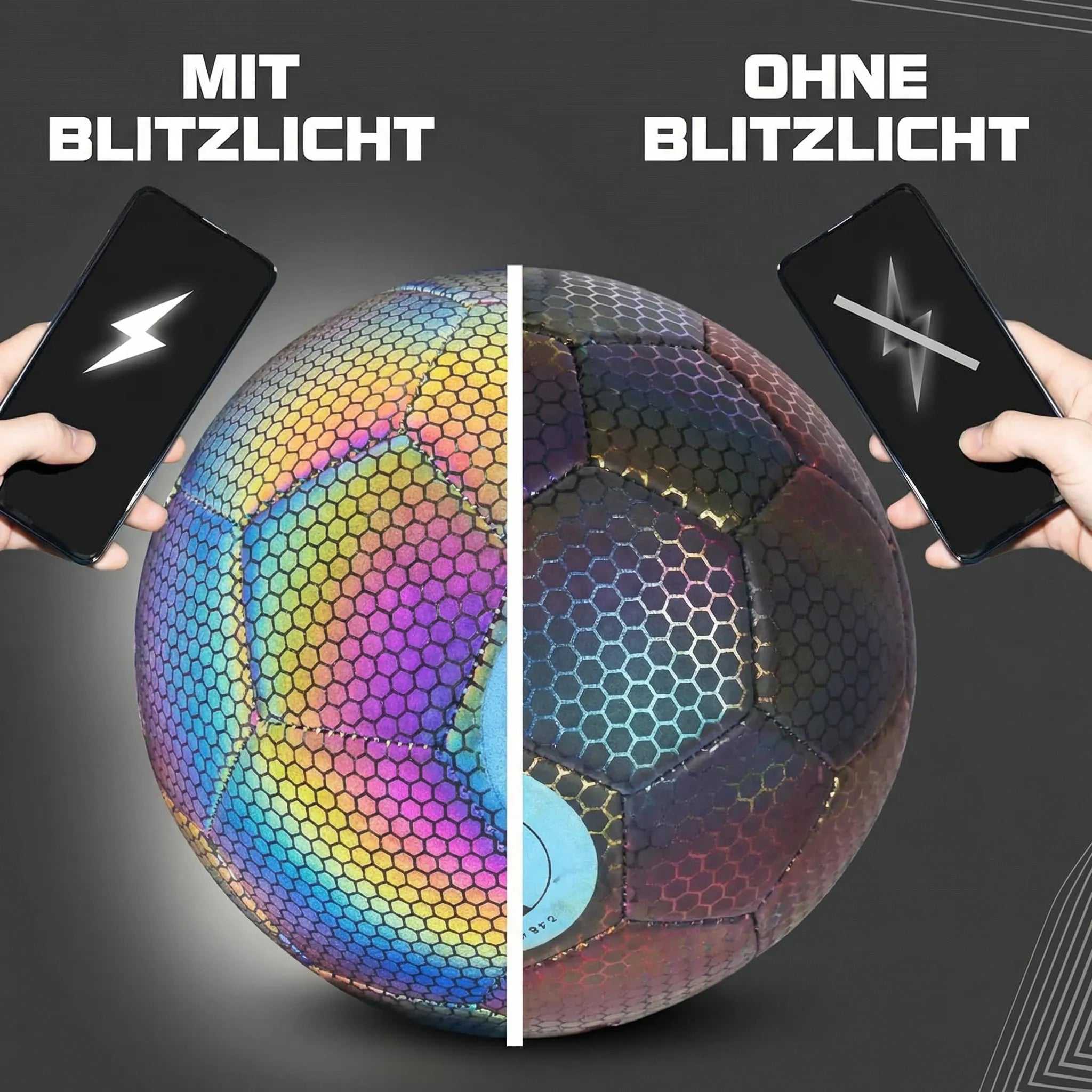 Illuminated Soccer Ball for Day and Night Play