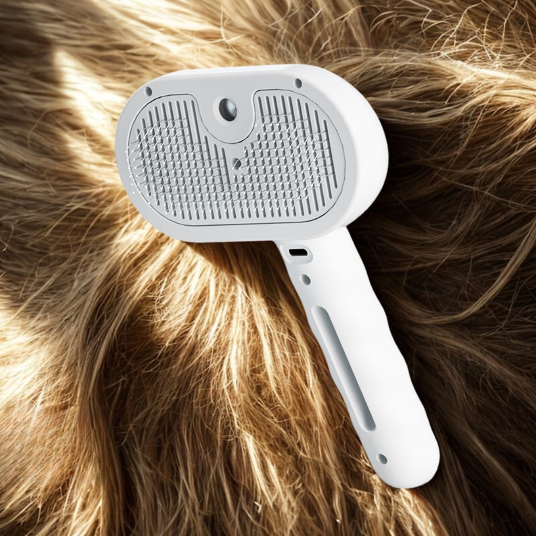 Pet Grooming Brush with Steam Function for Dogs & Cats