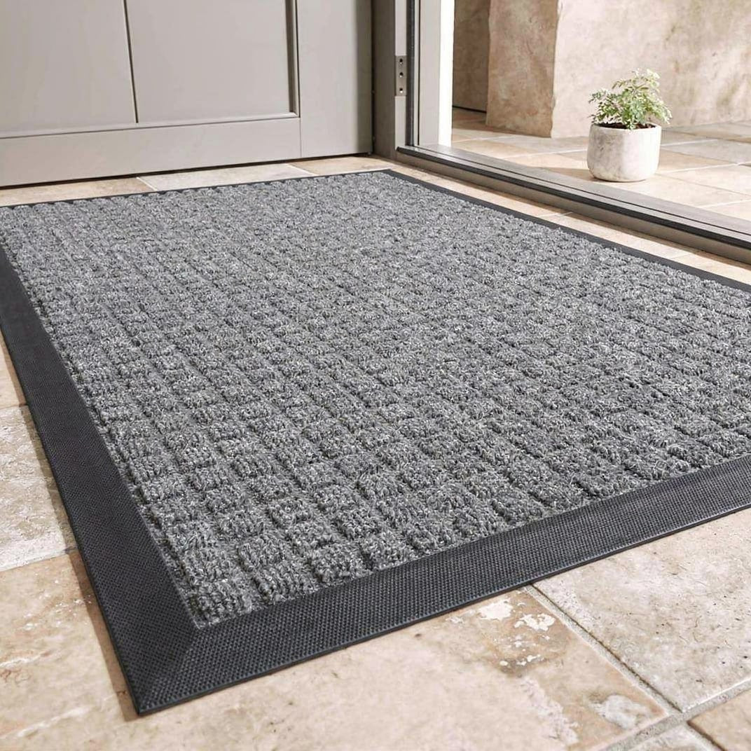 Durable Indoor & Outdoor Entry Mat | Non-Slip Dirt Catcher