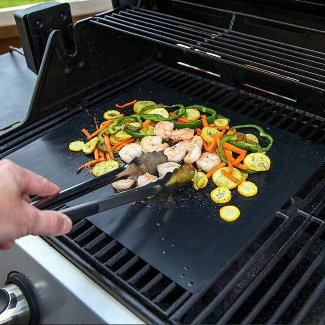 Non-Stick Reusable BBQ Grill Mats - 5 Pack for Easy Cooking