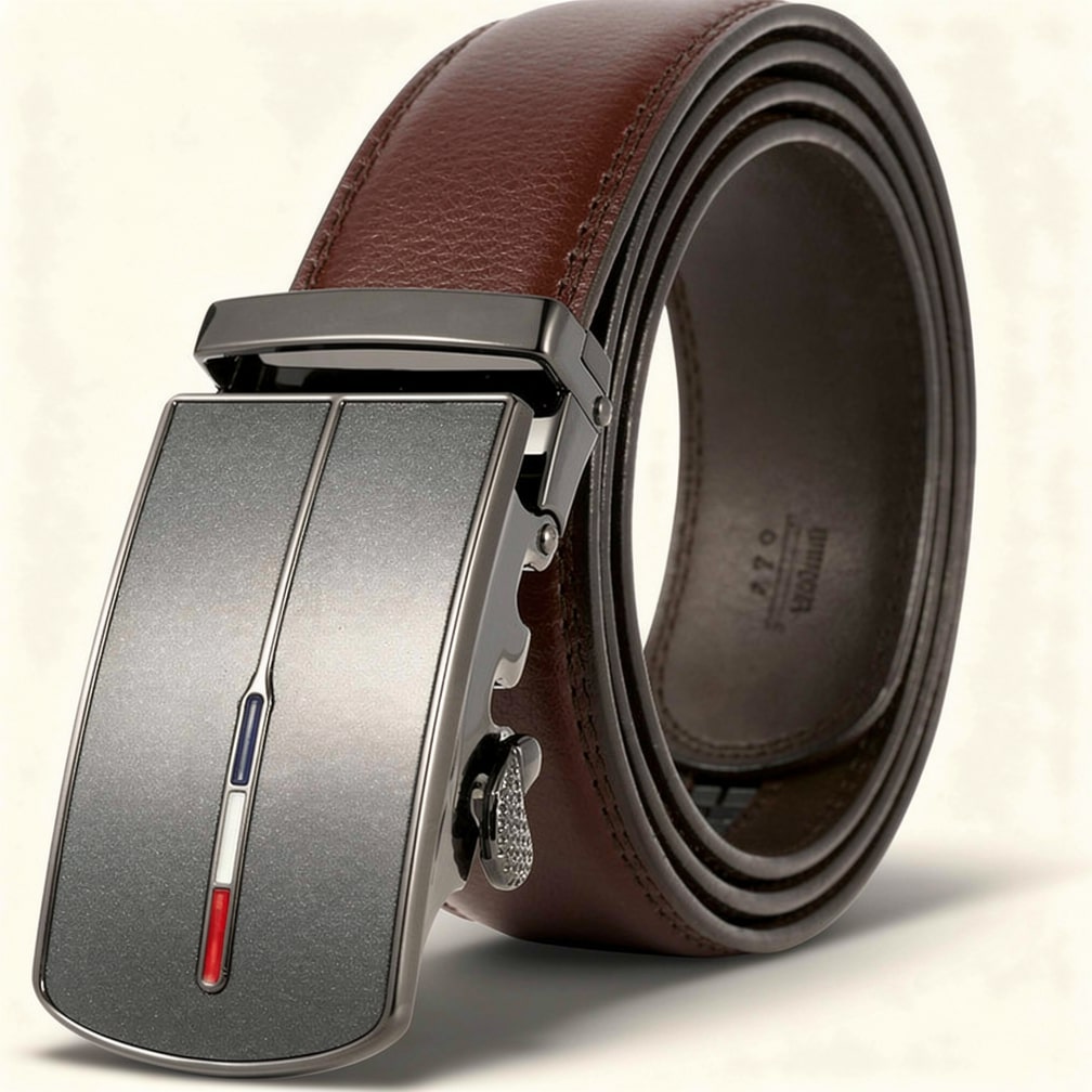 Adjustable Leather Belt for Men | No-Hole Design