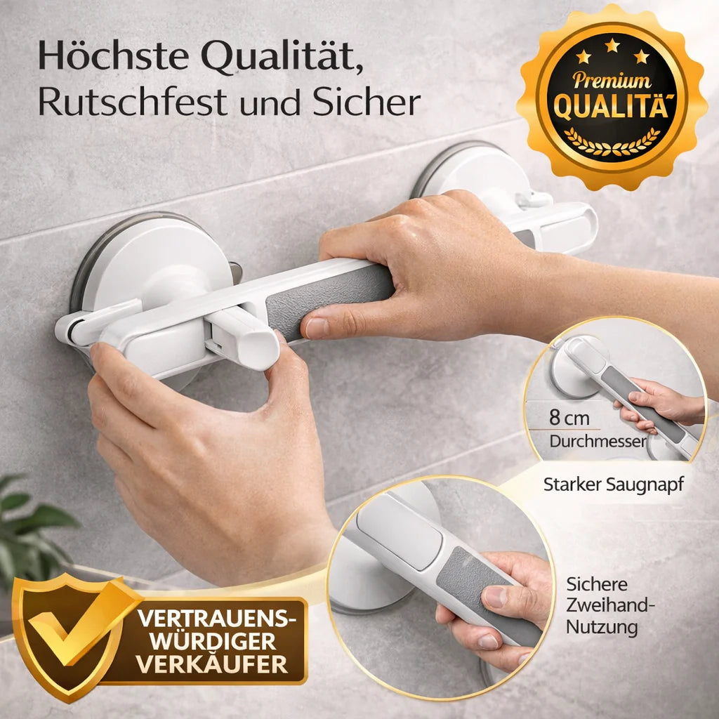 SecureGrip: Non-Drill Safety Handle for Shower & Bath