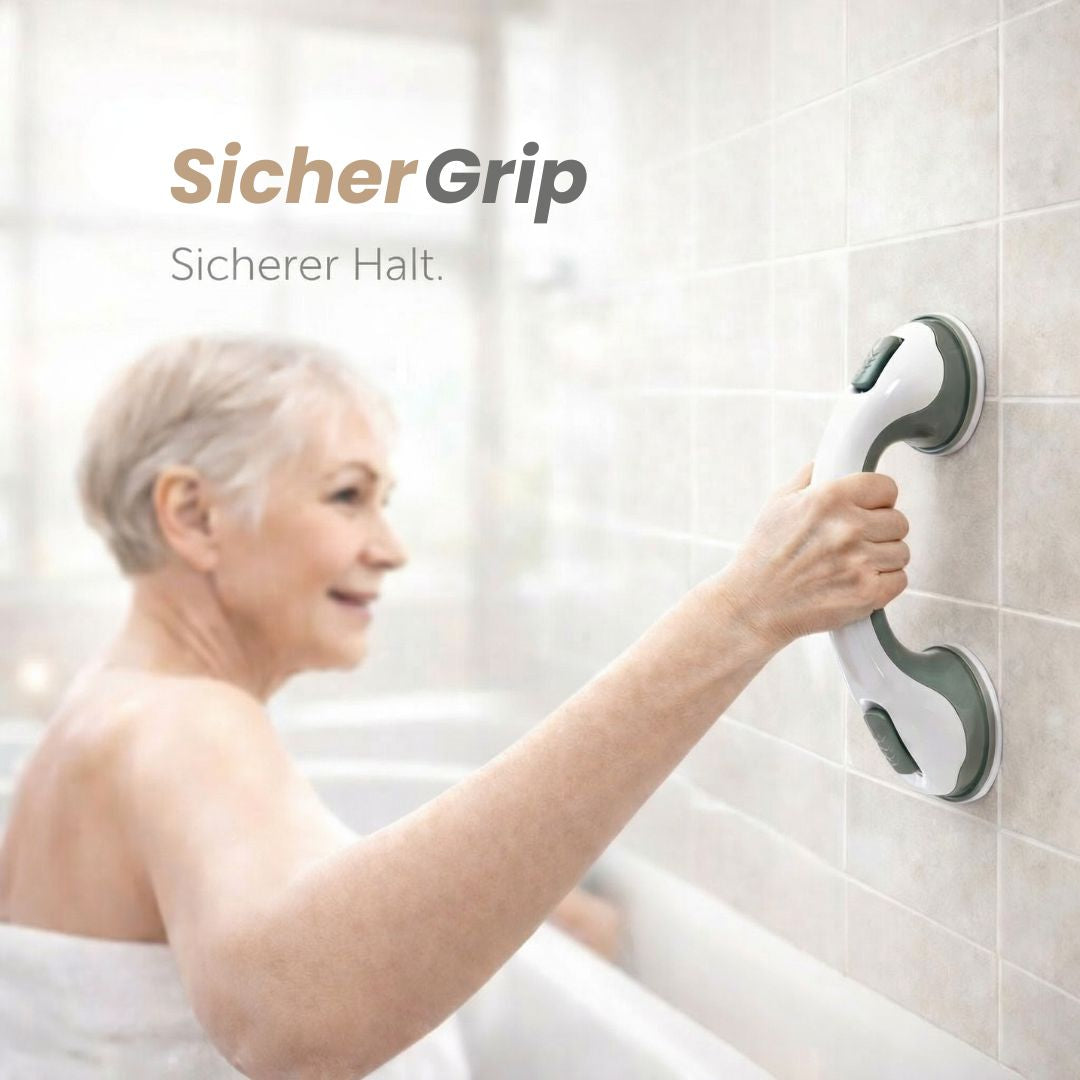 Secure Bathroom Grab Bar with Suction Mount for Easy Grip