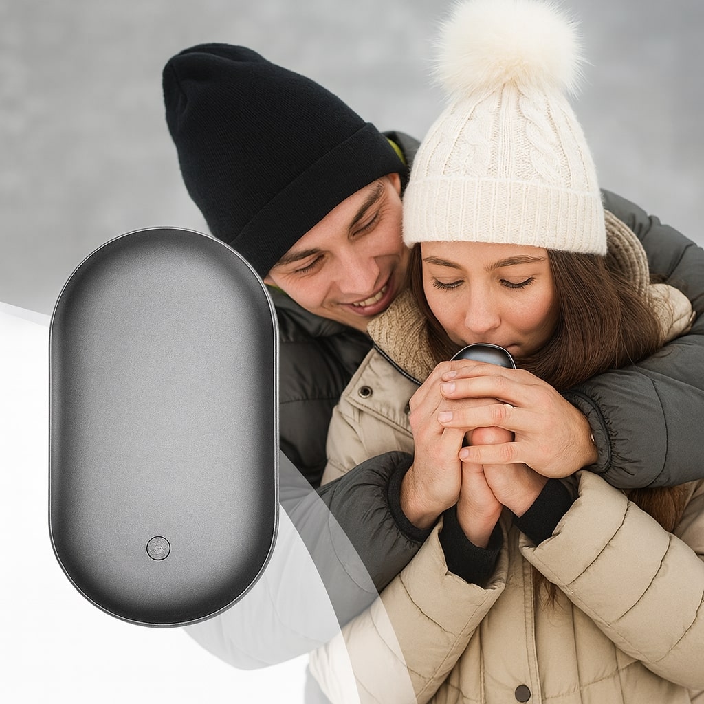 Compact Hand Warmer & Power Bank for Instant Comfort