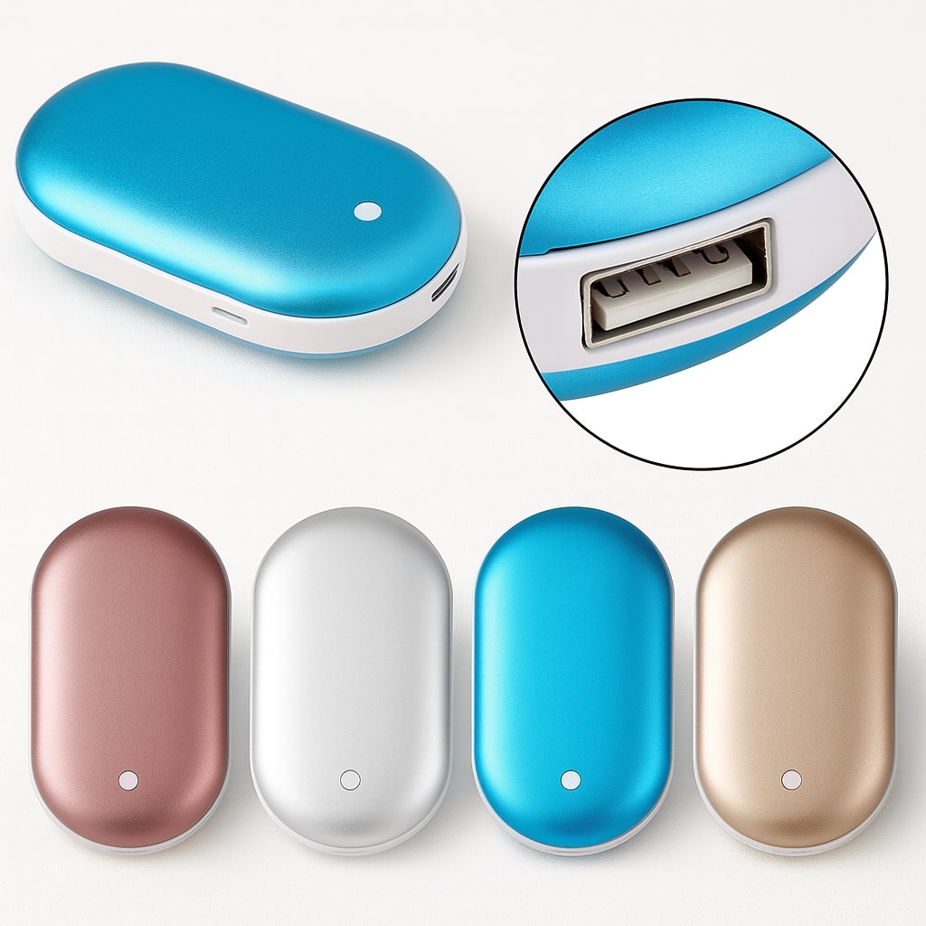 Compact Hand Warmer & Power Bank for Instant Comfort