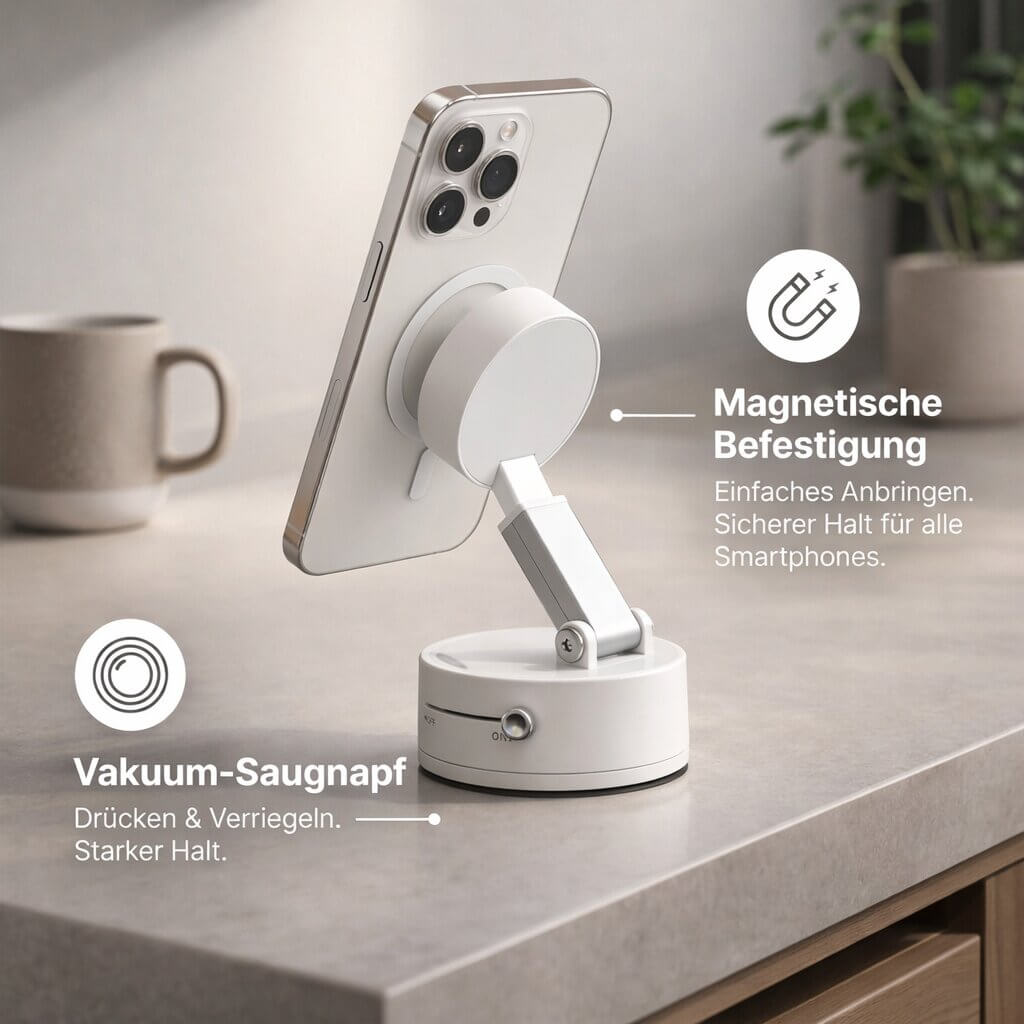 SecureGrip Magnetic Car Mount with 360° Rotation