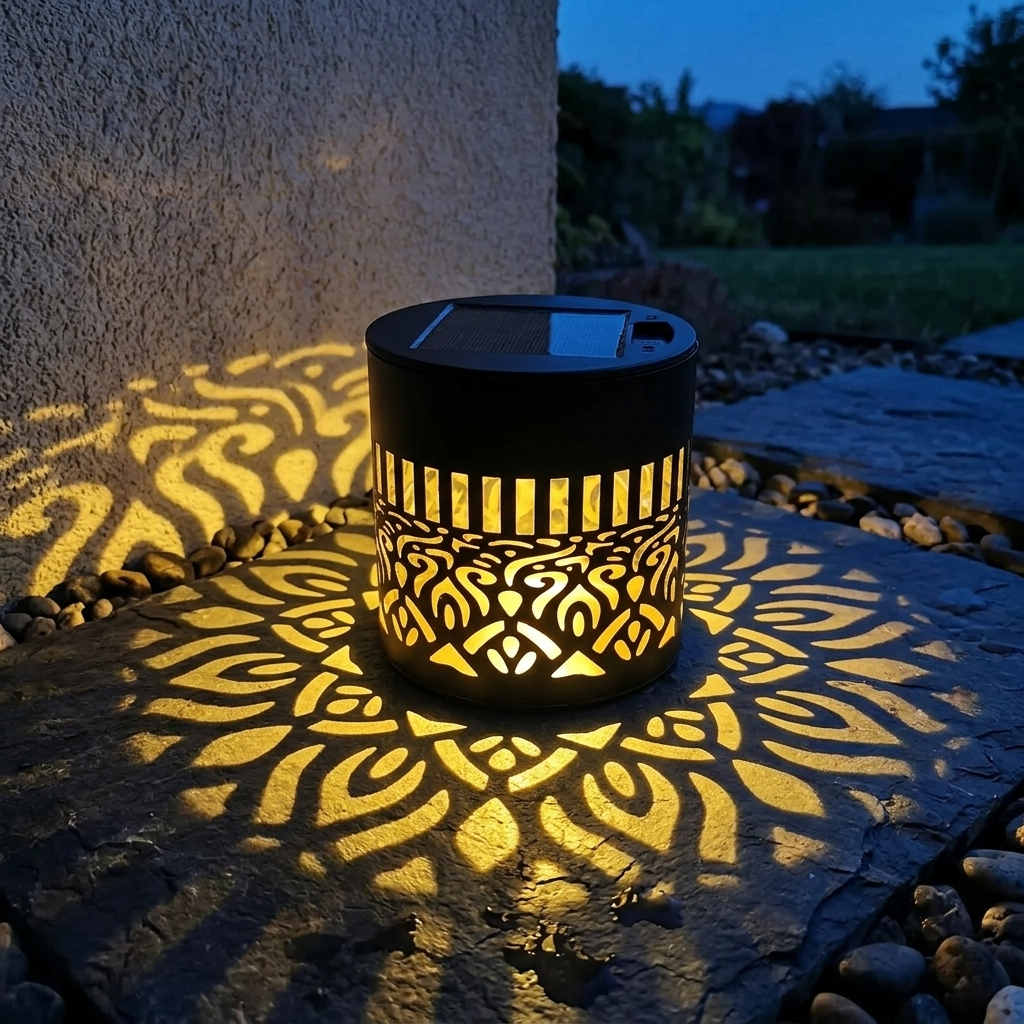 Mandala Shadow Play Solar Wall Light