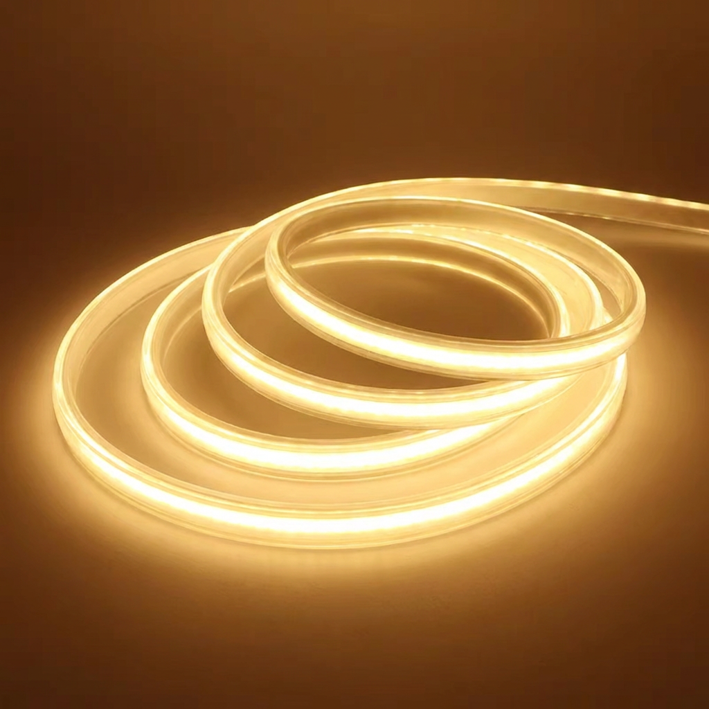 Adjustable Outdoor LED Lighting Strips - 288 LEDs/m, Waterproof & Flexible