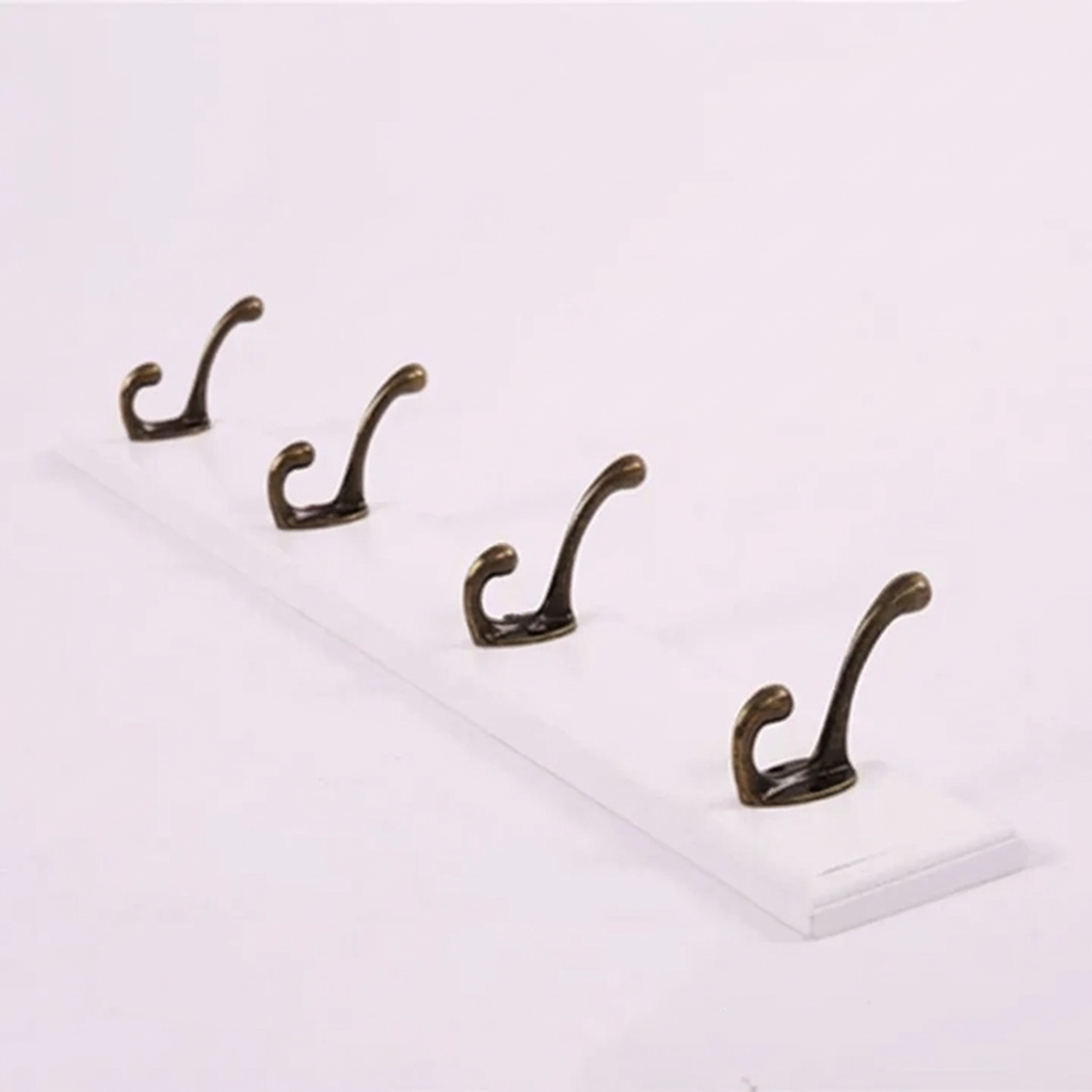 Stylish Wooden Wall Rack with 4-5 Hooks for Organized Living