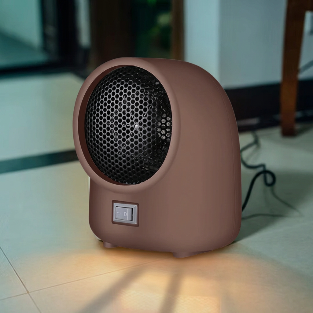 Compact Electric Heater Fan, 350-400W, Energy Efficient Design