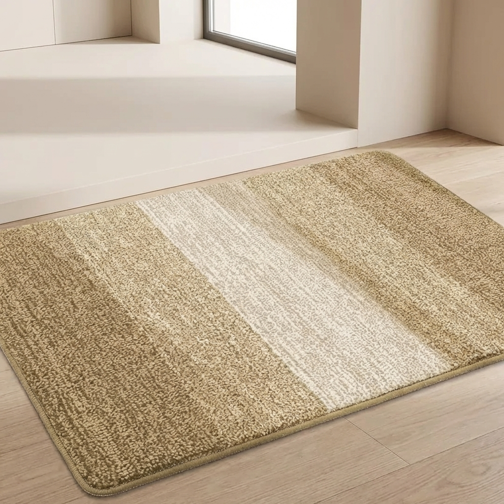 Stylish Rectangular Entry Mat with Stripes - Various Sizes & Colors