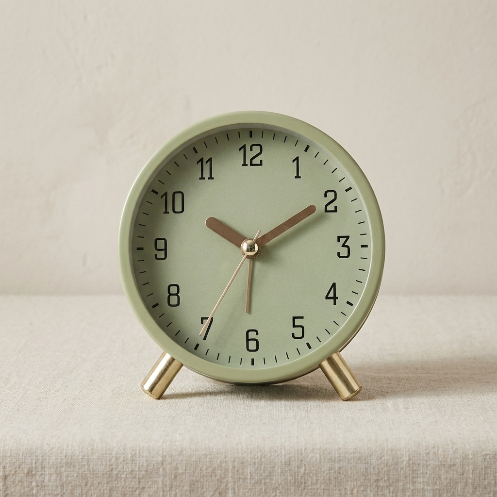 Sleek Silent Table Clock with Minimalist Design