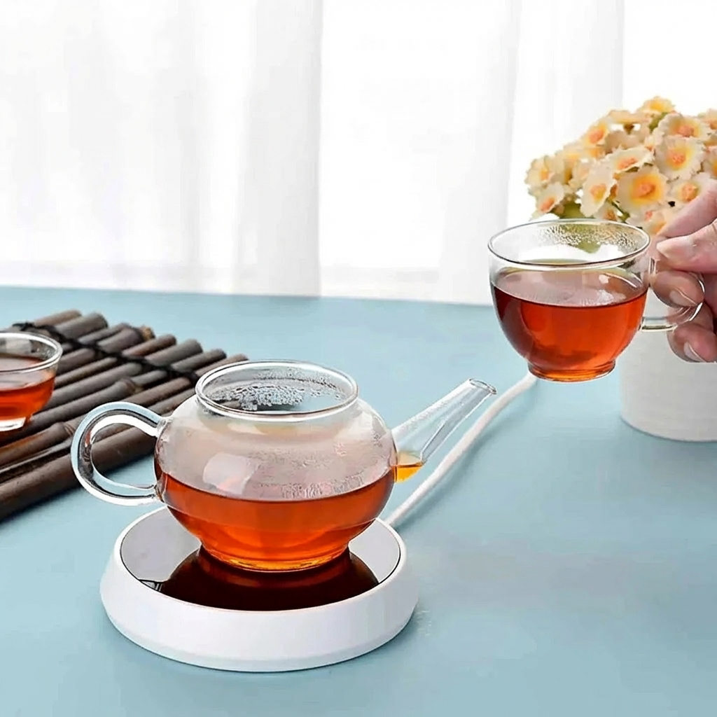 Smart Beverage Heater 220V Gravity Activation - 12 cm Compact