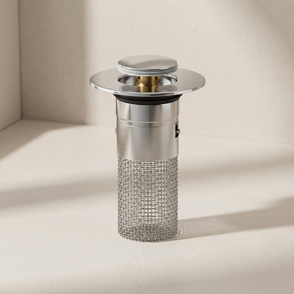 Universal Sink Stopper with Mesh Filter and Silicone Seal