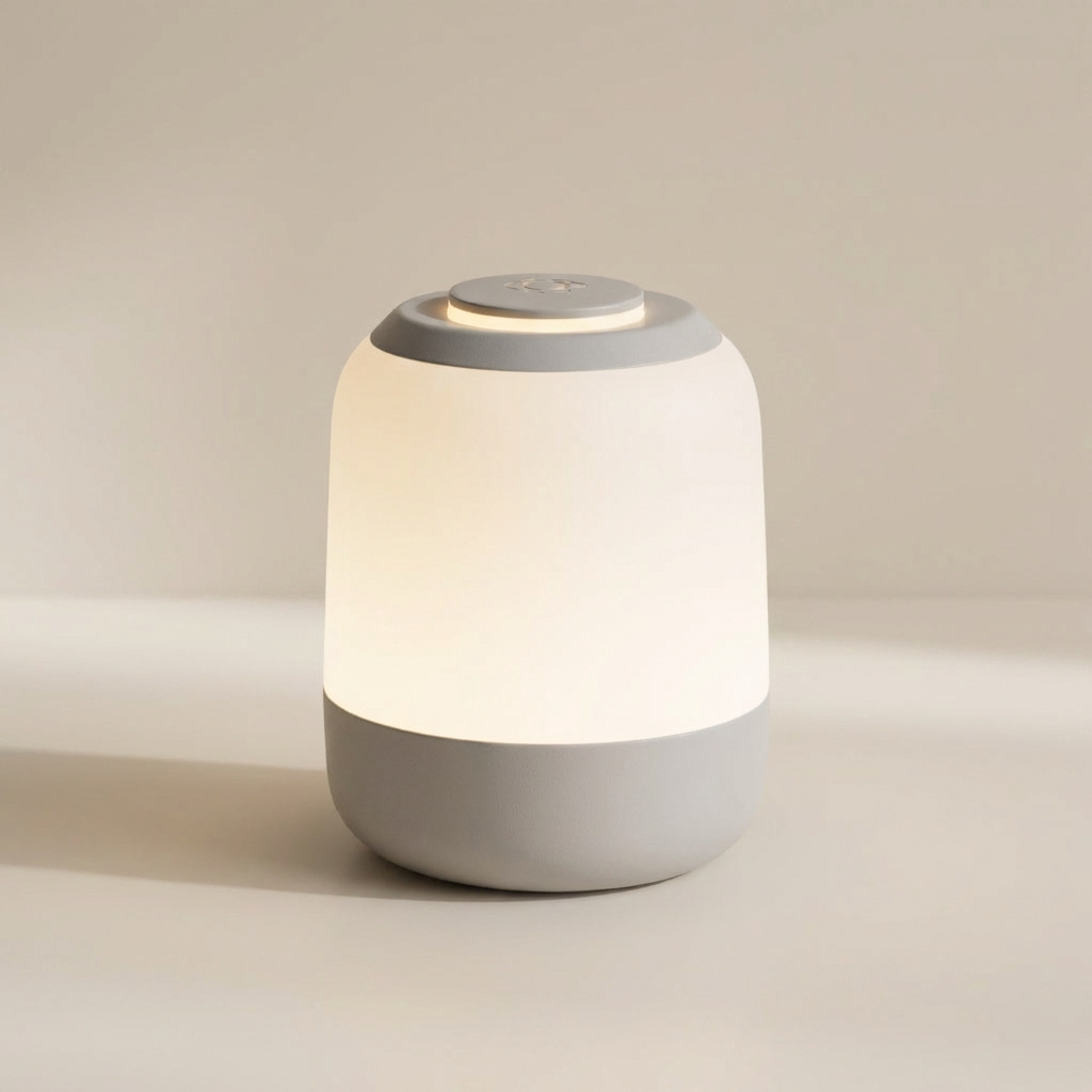 Touch-Controlled LED Table Lamp with Rechargeable Battery