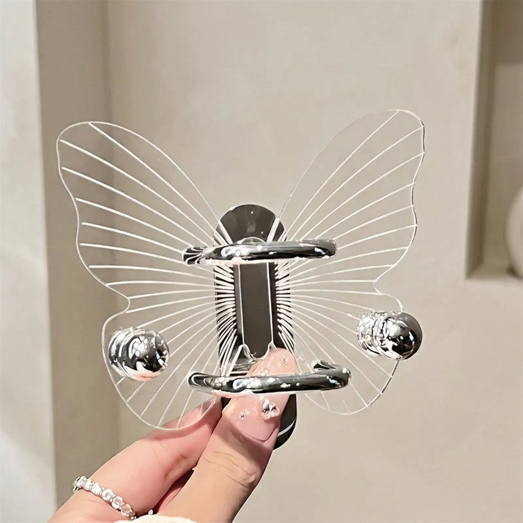 Elegant Butterfly Wall Hook with No-Drill Adhesive