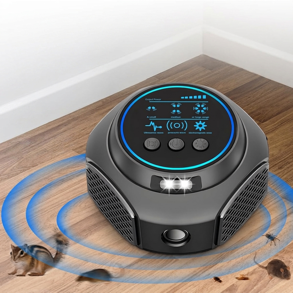 Indoor Ultrasonic Insect Defense System with Wide Coverage