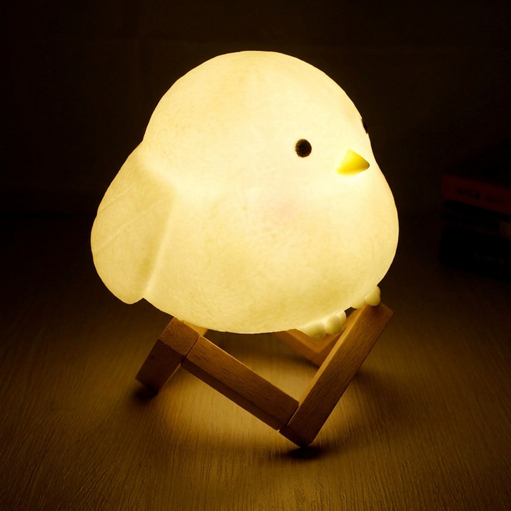 Charming Animal LED Night Lamp - Soft & Portable