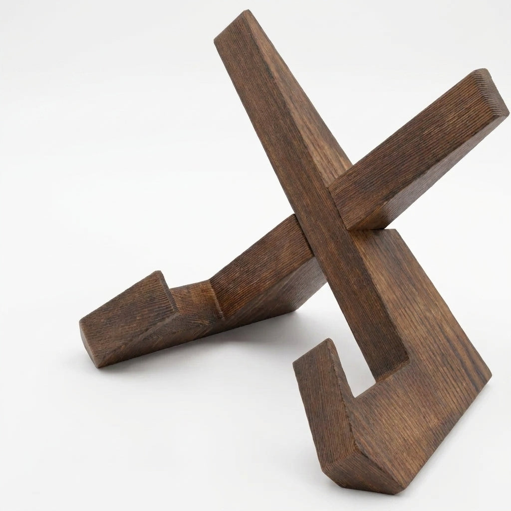 Versatile Wooden Recipe Holder for Hands-Free Cooking