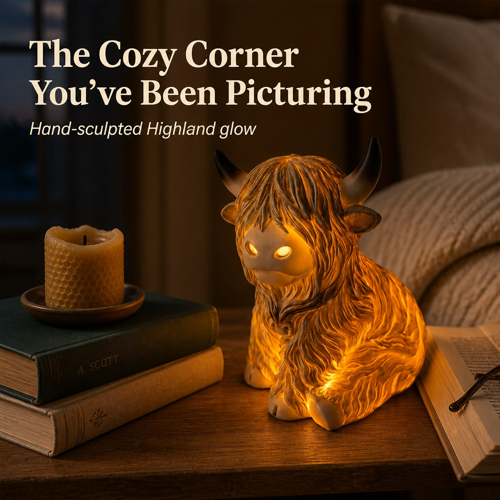 Bronwyne Glow™ — Illuminate Cozy Corners with Hand-Carved Highland Charm