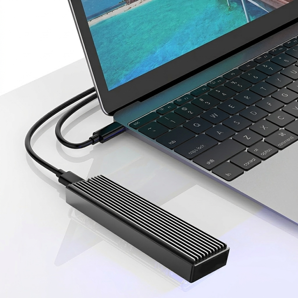 Ultra-Slim External SSD with USB 3.1 for Fast Data Transfer