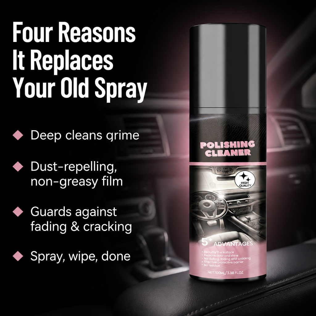 RevitaShine™ Interior Polish — Lift Dust, Grime & Dull Film for a Clean, Dust-Repelling Finish