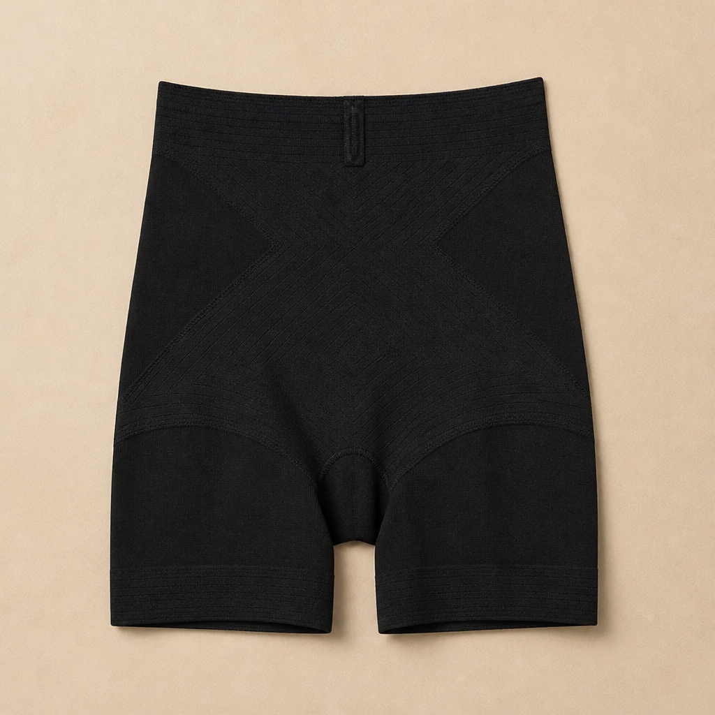 LumaSilk™ – Seamless High-Waist Shaping Shorts with Anti-Roll Waistband