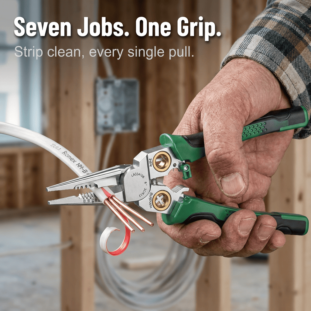 VoltCraft Pro™ — Strip, Cut, Crimp & Test Any Wire With One 7-in-1 Tool