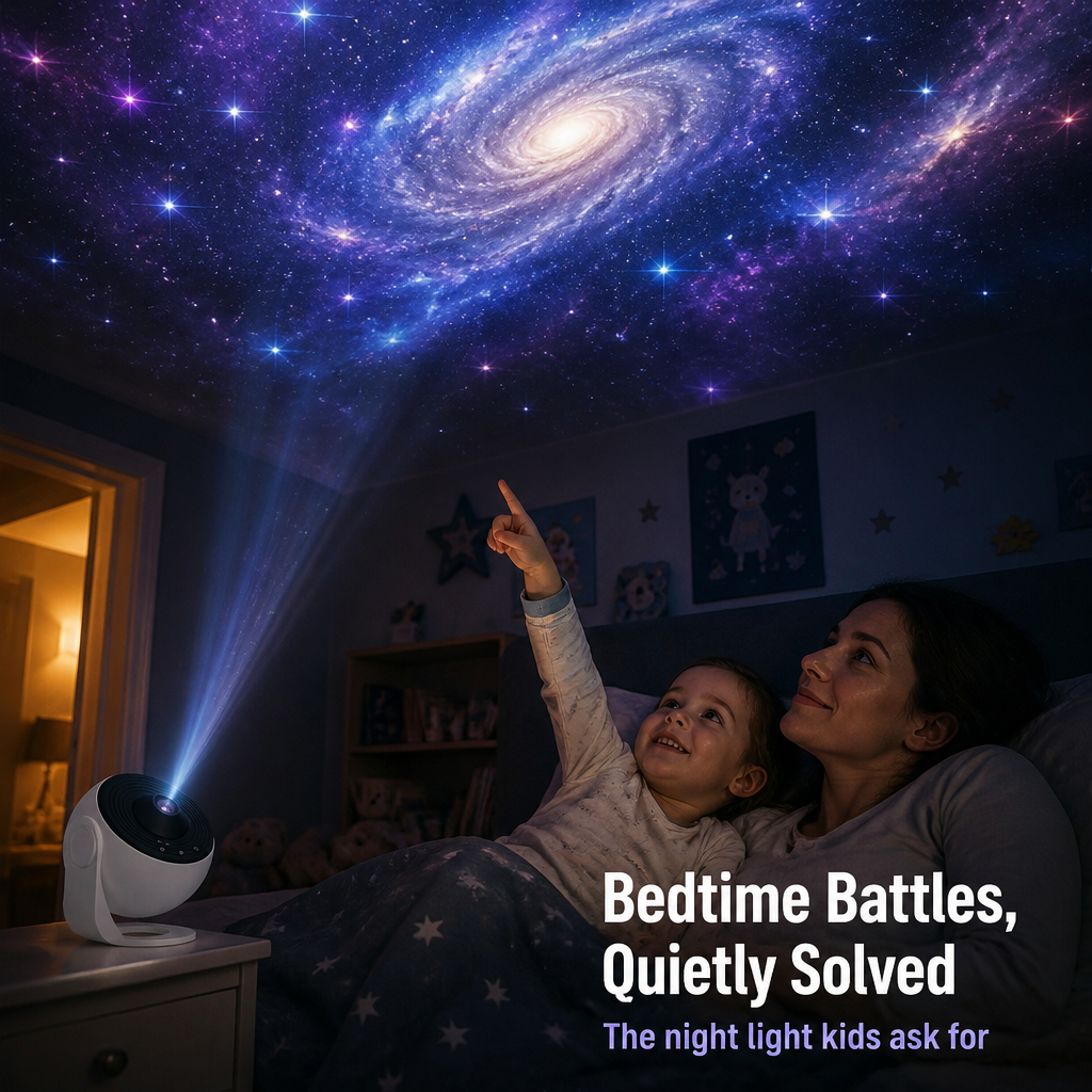 CosmiShade™ — Turn Any Ceiling Into a Real Planetarium, Not Laser Dots