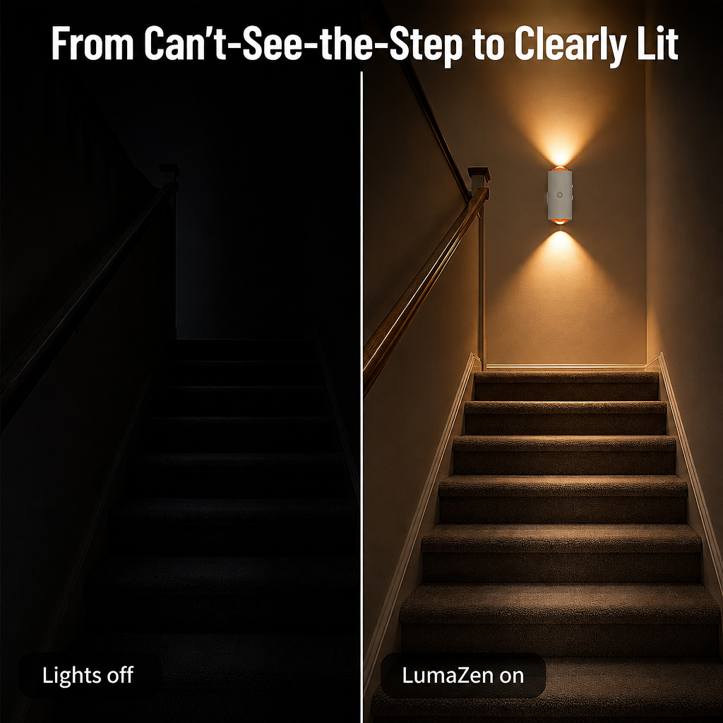 LumaZen™ — Light Every Midnight Step Without Fumbling for a Switch | 2-PACK