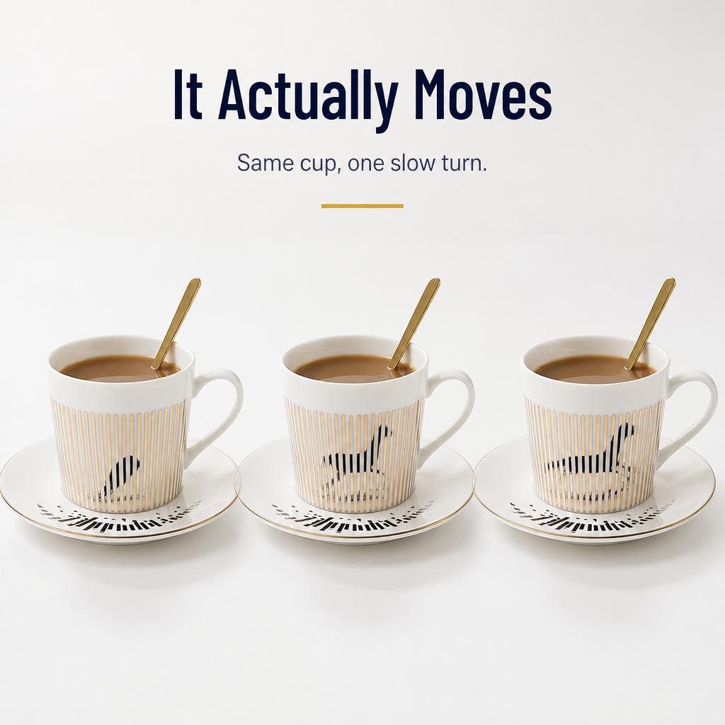 LumaFlect™ Mirror Cup — Turn It and Watch the Hidden Animal Gallop to Life