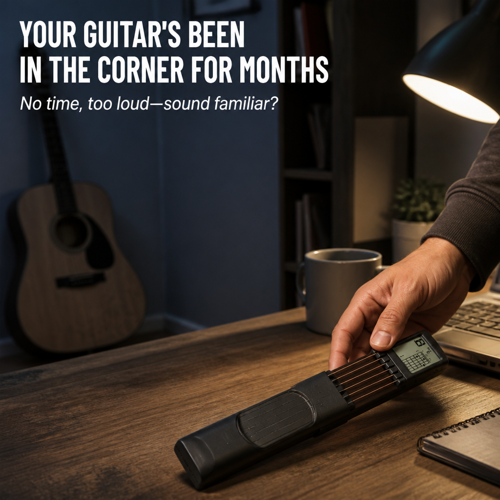 AXIOM Grip™ — Build Real Chord Muscle Memory Anywhere, Dead Silent