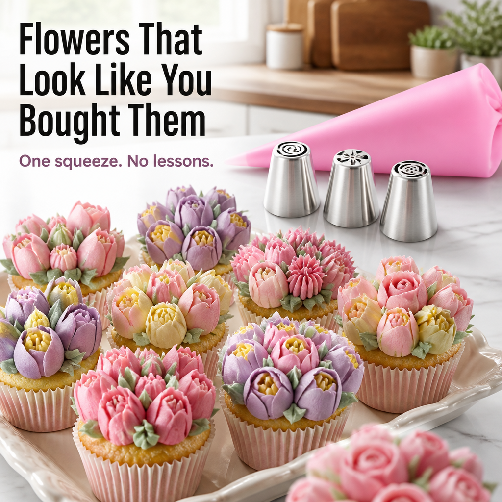 VividPetal™ — Pipe Bakery-Worthy Buttercream Flowers in One Simple Squeeze