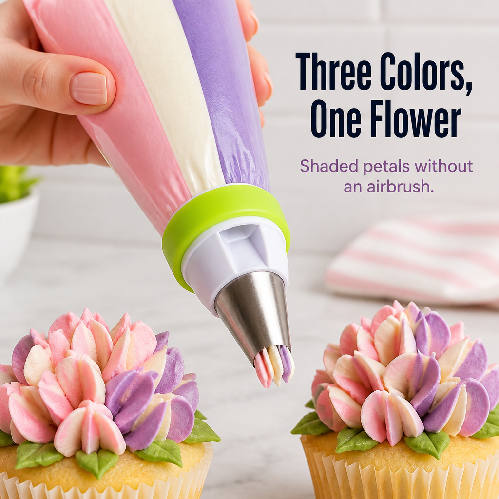VividPetal™ — Pipe Bakery-Worthy Buttercream Flowers in One Simple Squeeze