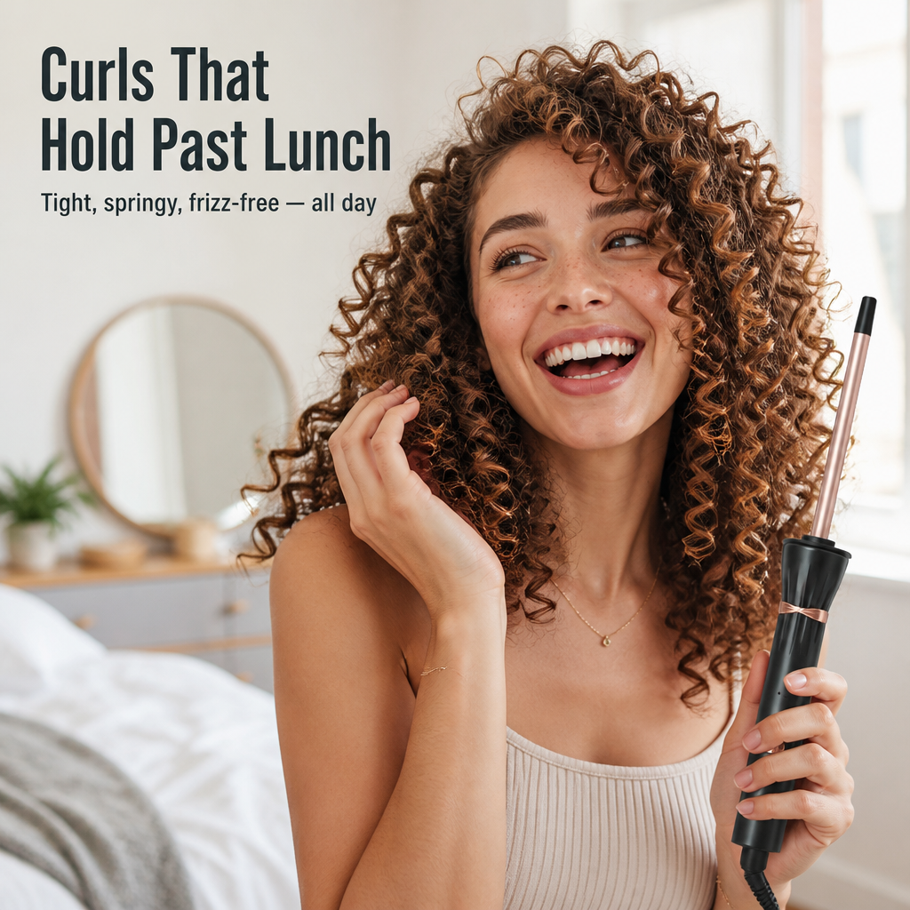 LuminaWave™ — Set Tight, Springy Curls That Hold Past Lunch Without Frying Your Hair
