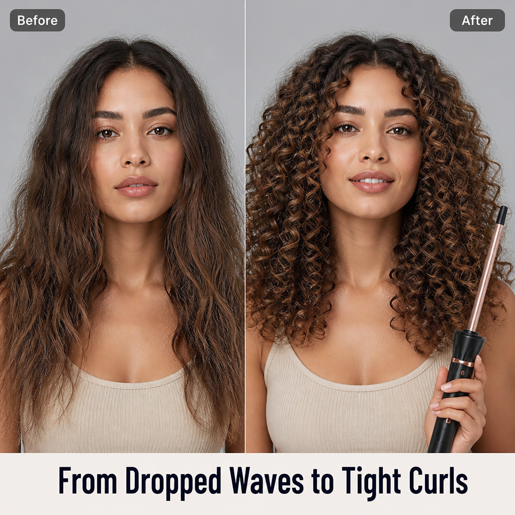LuminaWave™ — Set Tight, Springy Curls That Hold Past Lunch Without Frying Your Hair