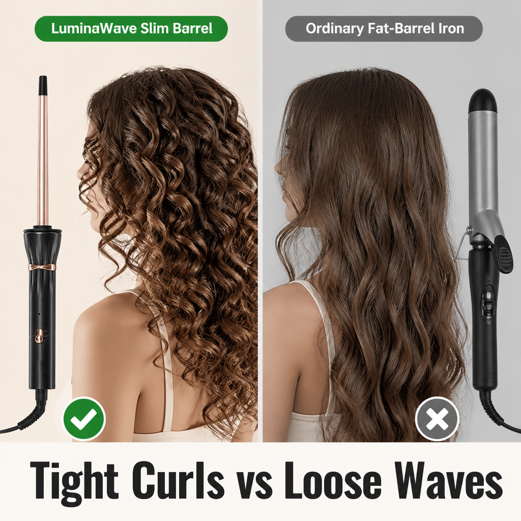 LuminaWave™ — Set Tight, Springy Curls That Hold Past Lunch Without Frying Your Hair