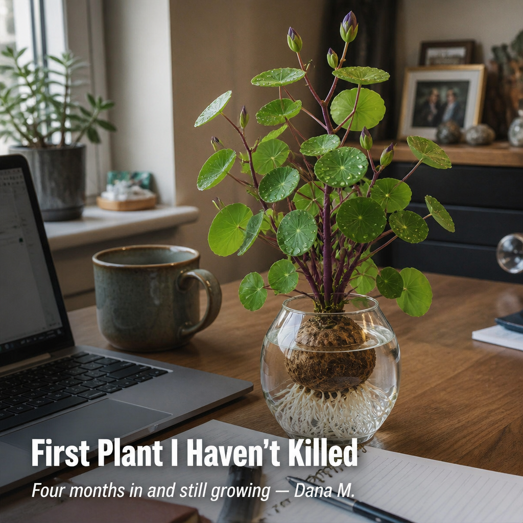 SereneRoot™ — Grow Living Sculpture That Survives Even the Worst Plant-Killer