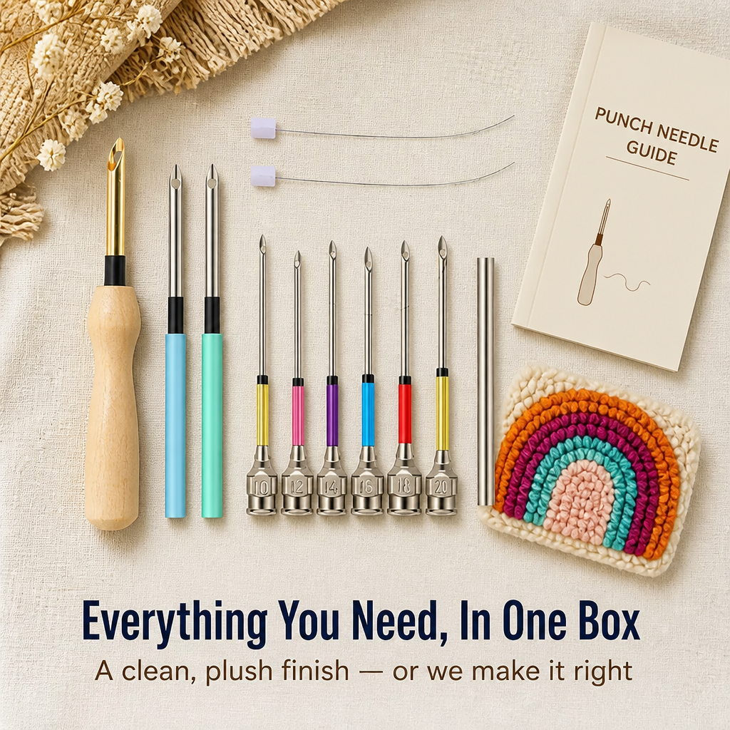 StitchVibe™ — Punch Loops That Lock In Tight on Any Fabric, Even for Beginners