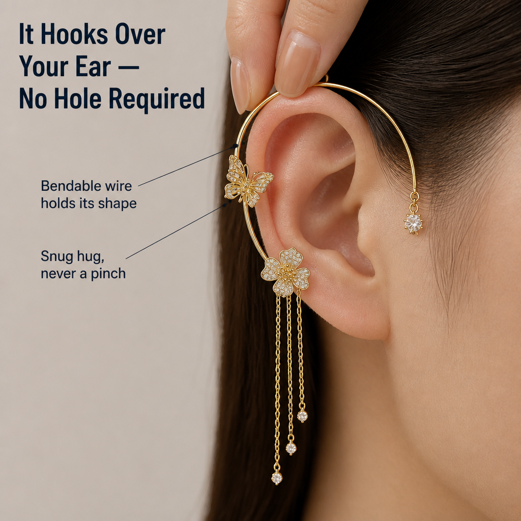 Seraphique™ — Get a Stacked Butterfly-Ear Look Without a Single New Piercing